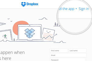 Create an account at Dropbox