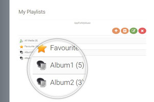 Select a playlist: click on a playlist