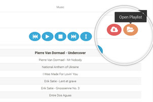 Open a playlist