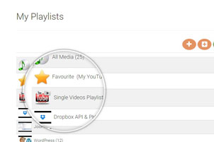 Click Edit playlists button